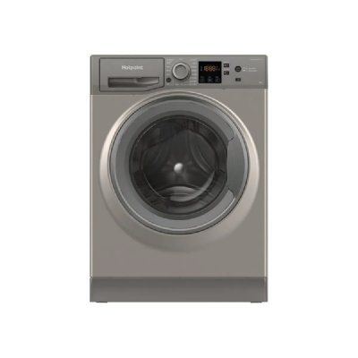 HOTPOINT Lave-linge hubot  NSWM946GGFR - 9 kg - Induction - Graphite - Neuf