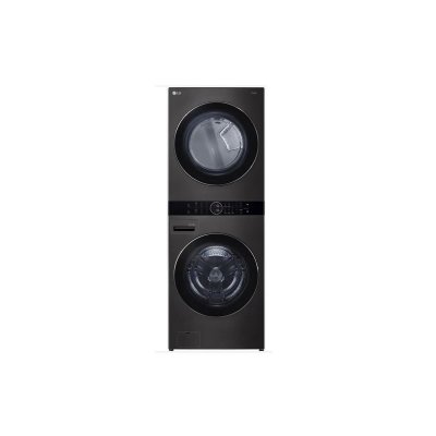 LG Lave linge s&eacute;chant hublot  F761TOWERB Washtower Noir 