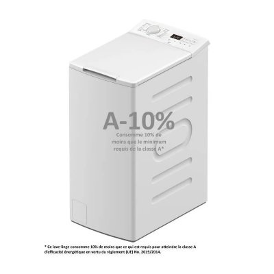CONTINENTAL EDISON Lave-linge top -  CELL712TW - 7 kg - Induction - 40 cm - 1200 trs/min - Blanc 