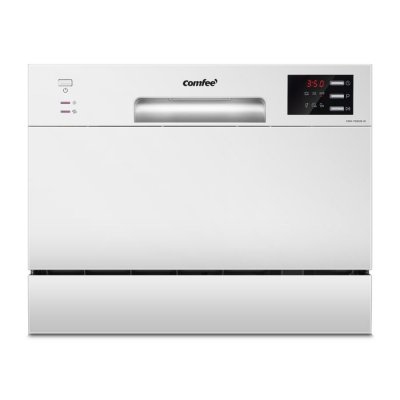 COMFEE Lave Vaisselle Pose Libre L55cm 47db 6 Couverts 6 Programmes Affichage LED Blanc Classe D