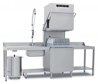  Lave vaisselle professionnel &agrave; Capot 30 litres Panier 500 x 600 mm 