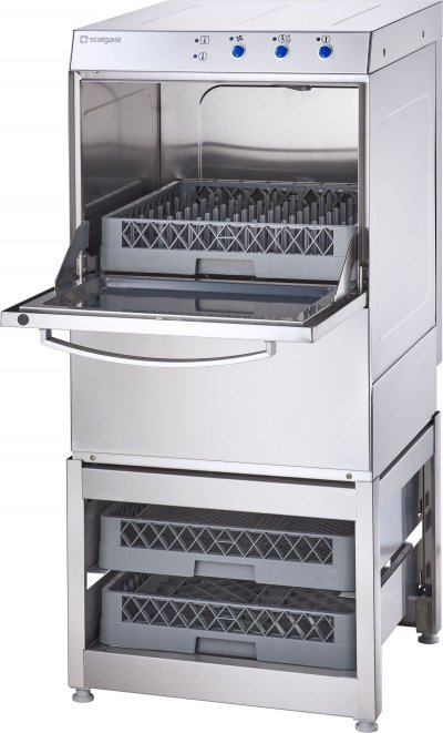 STALGAST Lave Vaisselle Professionnel Inox Universel avec Base Panier 50 x 50 cm 