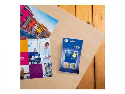 BROTHER LC528Y - Jaune - original - pack d'oreillers - cartouche d'encre 