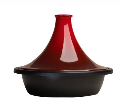 LE CREUSET  Tagine en fonte &eacute;maill&eacute;e 27 cm Cerise