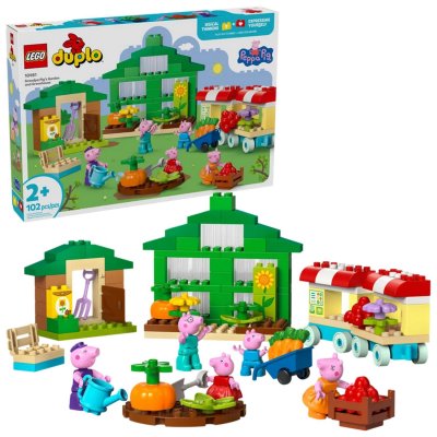 Le jardin de Papy Pig et la serre 