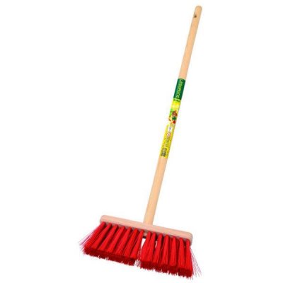 LEBORGNE  Balai cantonnier Plastique pour Enfants, Rouge