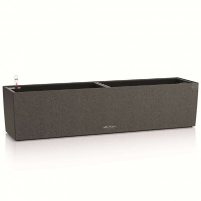 LECHUZA  Balconera Stone 80 Kit Complet Noir Graphite, 79 x 19 x 19 cm