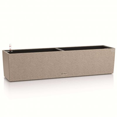 LECHUZA  jardini&egrave;re balconera stone 80 all-in-one beige 425629