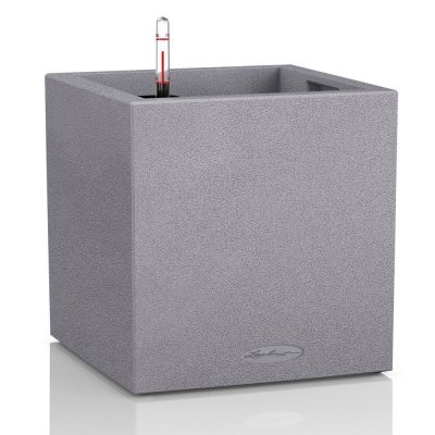 LECHUZA  jardini&egrave;re canto color square 40 all-in-one gris 13720 421442