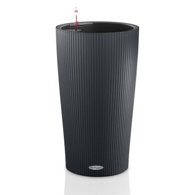 LECHUZA  Jardini&egrave;re Cilindro Color 32 ALL-IN-ONE Ardoise 13953