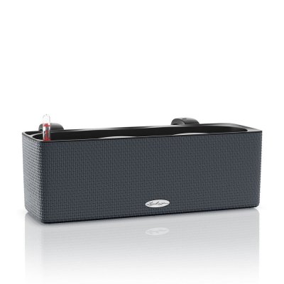 LECHUZA  Jardini&egrave;re CUBE color triple avec supports Anthracite 13684