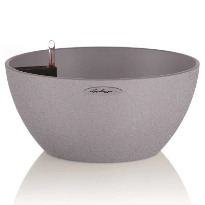 LECHUZA Jardini&egrave;re CUBETO Color 30 ALL-IN-ONE Gris pierre 13830