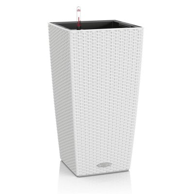 LECHUZA  Jardini&egrave;re CUBICO Cottage 30 ALL-IN-ONE Blanc