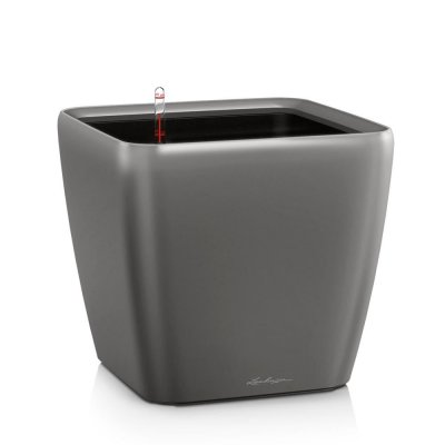 LECHUZA  Jardini&egrave;re Quadro 28 LS ALL-IN-ONE Charbon 16143