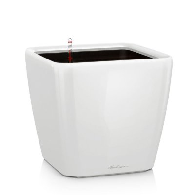LECHUZA  jardini&egrave;re quadro 43 ls all-in-one blanc brillant 16180 421481