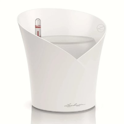 LECHUZA  Orchidea Kit Complet Blanc Mat, D18 H19,5 cm
