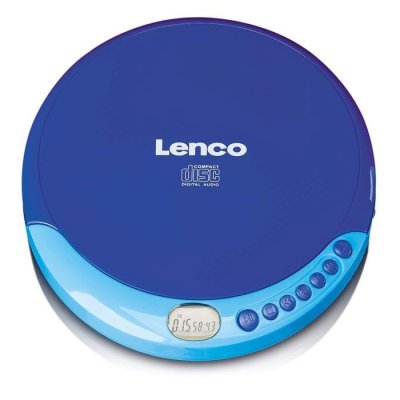 LENCO Lecteur CD portable avec fonction de rechargement CD-011BU Bleu