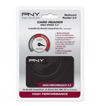 PNY Lecteur de carte  Flash Reader USB 3.0