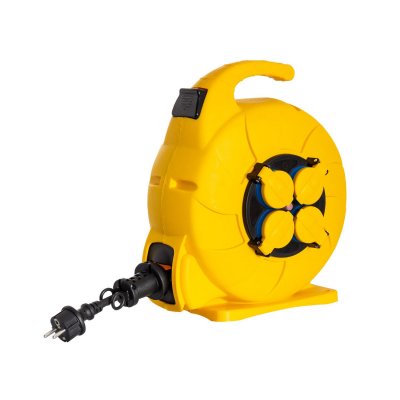 LEDKIA  LIGHTING Enrouleur Automatique 15m IP44 Jaune