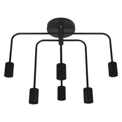  Ledvance - plafonnier 1906 pipe bent 230V 6XE27 m&eacute;tal noir - 217065