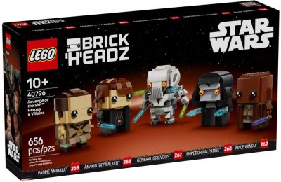 LEGO BrickHeadz - La Revanche des Sith, H&eacute;ros et M&eacute;chants - 40796