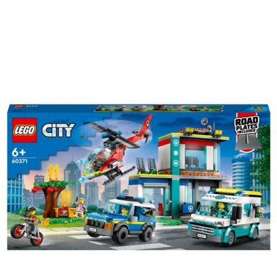 LEGO City 60371 Le QG des v&eacute;hicules d&rsquo;urgence 