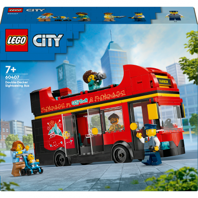 LEGO&reg; City 60407 Le bus rouge &agrave; deux &eacute;tages 