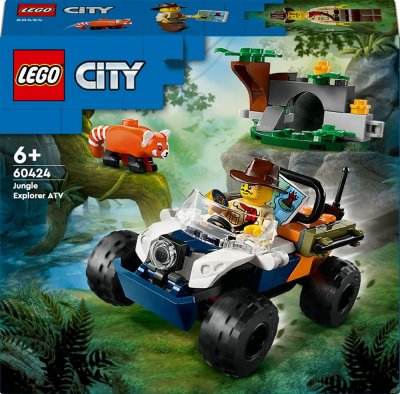 LEGO&reg; City 60424 Le tout-terrain de l&rsquo;explorateur de la jungle et le panda roux 