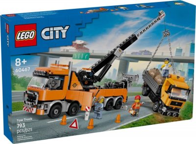 LEGO&reg; City 60467 Le remorqueur avec grue pour poids lourd
