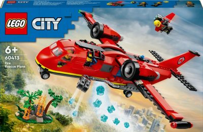 Lego City - L&acute;avion de sauvetage des pompiers, Jouets de construction