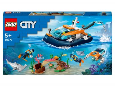 LEGO&reg; City - Le bateau d&rsquo;exploration sous-marine - 60377