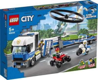 LEGO City Police 60244 Le transport de l'h&eacute;licopt&egrave;re de la police