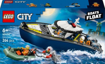 LEGO City Police Boat Chase Toy with a Speedboat 60456