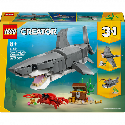 LEGO Creator 3-en-1 31381 Le redoutable requin et le coffre au tr&eacute;sor