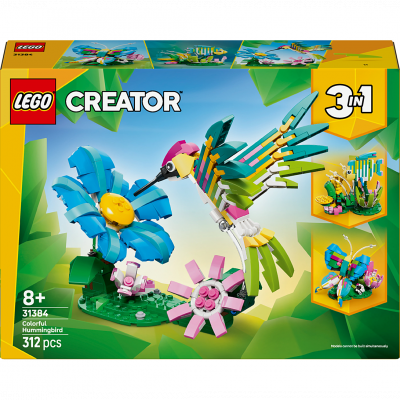 LEGO Creator 3-en-1 31384 Animaux sauvages : le colibri color&eacute; - Neuf