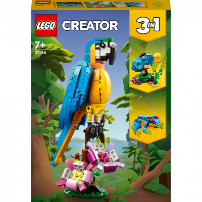 LEGO Creator 3-in-1 Creator 3-en-1 31136 Le Perroquet Exotique