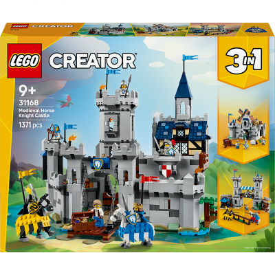 LEGO&reg; Creator 3in1 Medieval Horse Knight Castle Playset Building Toy 31168