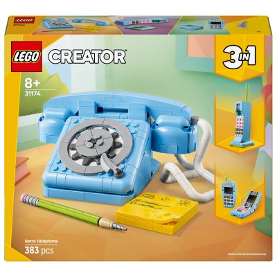 LEGO Creator 3in1 Retro Telephone Building Toy Set 31174