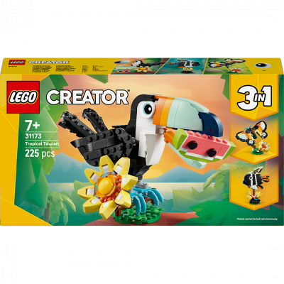 LEGO&reg; Creator 3in1 Wild Animals: Tropical Toucan Figure Playset 31173