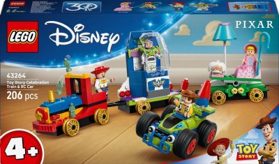 LEGO&reg; Disney Pixar 43264 Le Train en f&ecirc;te et voiture RC Toy Story 