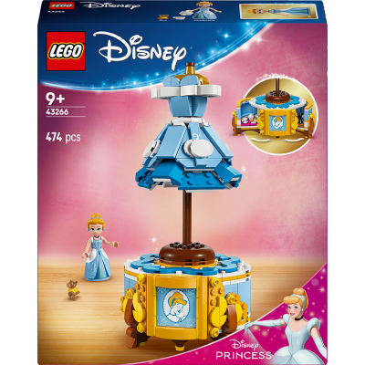LEGO ǀ Disney Princess 43266 La Robe de Cendrillon - Jeu de construction pour fille 9 ans 