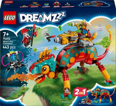 LEGO&reg; DREAMZzz&trade; 71492 Le cam&eacute;l&eacute;on cracheur de feu de Mateo