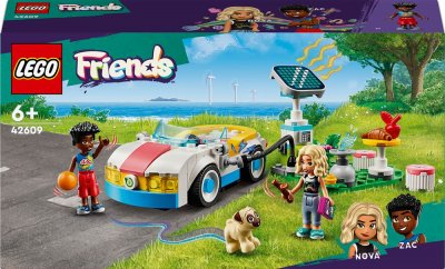 LEGO&reg; Friends 42609 La voiture &eacute;lectrique et la borne de recharge