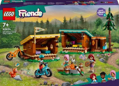 LEGO&reg; Friends 42624 Les cabanes chaleureuses de la base de loisirs 