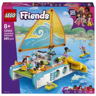 LEGO&reg; Friends Travel Boat Adventure Building Kit Role-Play Toy 42664