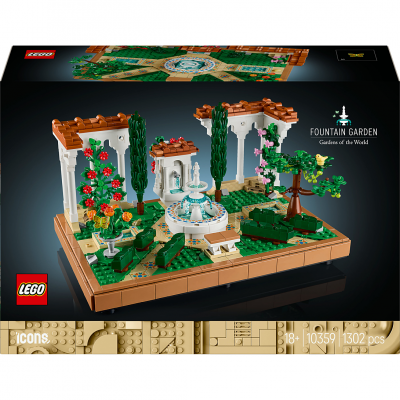 LEGO&reg; Icons Fountain Garden Home and Office Decor, Building Set for Adults 10359