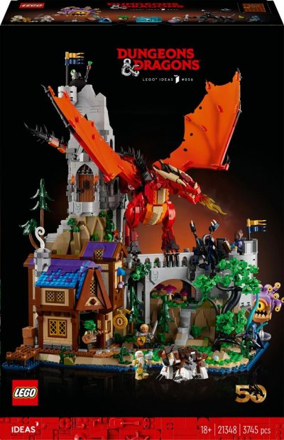 LEGO&reg; Ideas 21348 Dungeons & Dragons : l&rsquo;histoire du dragon rouge 