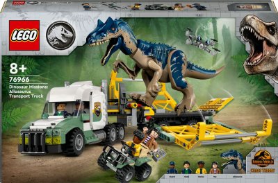 Lego Jurassic World - Missions Dinosaures : Le Camion De Transport De L'allosaure - 76966