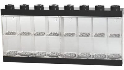 Lego large minifigure case black