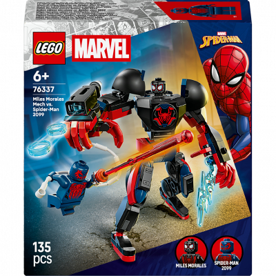 LEGO Marvel 76337 Le robot de Miles Morales contre Spider-Man 2099